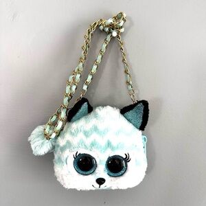 TY Gear Purse - ATLAS the cat - with strap EUC like new